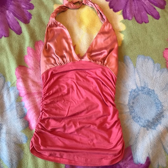 bebe Tops - Bebe satin halter top